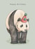 Cute Panda birthday card for animal lover created by Dani Williams