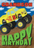 Cute Grandson 5th Birthday Card - Monster Truck created by @Cupsie's Creations