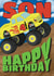 Cute Son 4th Birthday Card - Monster Truck created by @Cupsie's Creations