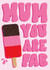 Cute Card For Mothers Day or Birthday- Mum You Are Fab created by Studio Sage UK