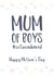 Mum of Boys … #outnumbered created by Peach Creativ