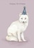 Cute Arctic fox birthday card for friend or child created by Dani Williams
