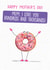 Mum funny Donut Mother's Day card - I love you hundreds and thousands! created by Quitting Hollywood