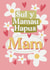Cute Mother's Day Card - Welsh - Sul y Mamau Hapus - Mam created by Giddy Kipper