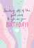 Pretty Birthday Card - Sending good vibes created by Jessica Hogarth