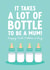 Funny First Mother's Day Card for Mum - It Takes a Lot of Bottle created by The Cake Thief