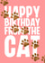 Funny birthday card form the Cat - Paw Prints created by Blind Faith