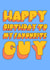 Favourite Guy Birthday Card - Cute Birthday Card For Significant Other created by Lately Studio