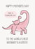 Cute Mother's Day Card - World's Best Mummysaurus - Roarsome created by Creaternet