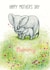 Cute Mother's Day Card - Elephants - Mummy created by Hazel Fisher Creations