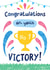 Congratulations On Your No.1 Victory! - Cute Card for Celebrations created by Katherine Lynas