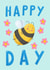 Happy Bee-Day! - Cute Bumblebee Kids Birthday Card created by Katherine Lynas