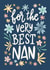 Cute Mother's Day Card - The Very Best Nan created by Natalia Gonzalez