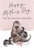 Cute Mother's Day Card - Pink Otter created by Making Meadows Ltd