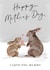 Cute Mother's Day Card - Love You Mummy - Rabbit created by Making Meadows Ltd