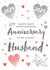 Cute Anniversary Card - Husband - 2025 - Paper created by Juniper and Rose Studio