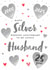 Cute Anniversary Card - Husband - 2025 - Silver created by Juniper and Rose Studio