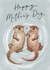 Cute Mother's Day Card - Otter - Traditional created by Making Meadows Ltd