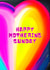 Fun LGBTA+ Rainbow Heart for Mother's Day - Happy Mothering Sunday created by Octomokney and Sponge