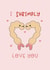 Kawaii Valentine’s Day card | I shrimply love you created by Natasha Ellis