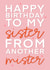 Best friend sister from another mister happy birthday girl card created by The Girl Next Draw Cards