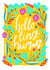 Hello Tiny Human - Colourful & Fun Floral New Baby Card created by The Sunshine Bindery