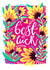 Sweet & Vibrant Floral Best of Luck Card - Friendship Card created by The Sunshine Bindery