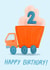 Cute Birthday Card For 2 Year Old - Truck created by Carla Ellis