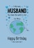 Cute Birthday Card -  Lovely Husband  - You mean the world to me created by Little Red Cherry