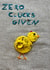 Naughty Easter card- Chicken- zero clucks given created by Crochethology