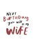 Cute Birthday Card for Fiancée - Next Birthday You Will Be My Wife created by Studio Yelle