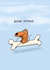 Funny Cartoon Leaving Card For Friend or Colleague - Dachshund - Bone Voyage created by Cardinky