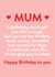 Heartfelt Birthday Card - for Mum - Kindest, Most Caring created by Word Up Creative