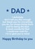 Heartfelt Birthday Card - Dad - Most Wonderful created by Word Up Creative