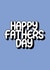 Happy Father's Day - Cute - Typography - Greetings Card created by Happy Little Printer
