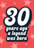 30th Birthday Card - Legend was Born created by Blush & Blossom 