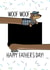 Cute Father's Day Photo Card - Woof Woof - Sausage Dog - Dachshund created by Laura Deakin
