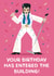 Funny Birthday Card - Elvis Presley - Your Birthday has Entered the Building created by Design By Day