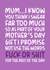 Funny Mother's Day Card - I Promise Not to Use The Words Fuck or Shit created by Brogan Thomas