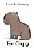 Cute capybara card created by SootysSweetScribbles
