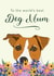 Cute Mother's Day Card - Jack Russell - World Best Dog Mum created by Dolli Does Design