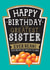 Funny Sister Birthday Card - Heinz Baked Beans created by la la la Designs