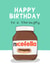 Funny Birthday Card - Nutella - Thoroughly Nice Fella created by Running with Scissors