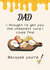 Funny Father's Day Card - Dad - Cheesy created by BritWit