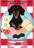 Funny Breakfast Dachshund / Sausage Dog Card For Him, Her & Children Eggs Bacon created by Phoenix Fyre Cards
