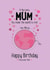 Cute Birthday Card -  Lovely Mum  - You mean the world to me! created by Little Red Cherry