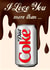 Funny Anniversary Card - Diet Coke created by Poppy & Mabel