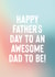 Awesome Dad To Be Father's Day Card - Happy Father's Day created by Purple Tree Designs