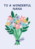 Cute Mother's Day Card - bunch of flowers - Nana created by Jeff and the Squirrel