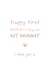 Cute Mother's Day Card - First As My Mummy created by Cloud 9 Design